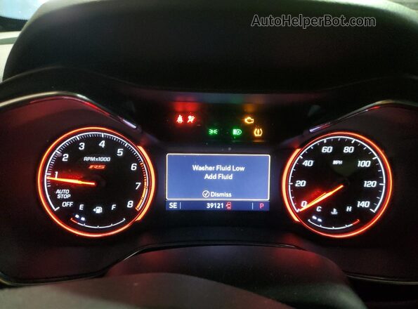KL79MTSL0MB009860 2021 CHEVROLET TRAILBLAZER Red Widok zestawu wskaźników
