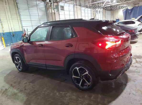 KL79MTSL0MB009860 2021 CHEVROLET TRAILBLAZER Red Tył lewy