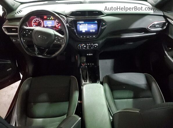 KL79MTSL0MB009860 2021 CHEVROLET TRAILBLAZER Red Widok deski rozdzielczej