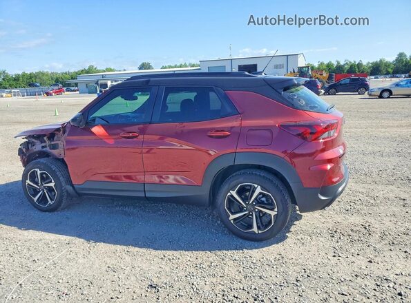 KL79MTSL0NB108826 2022 CHEVROLET TRAILBLAZER Burgundy Trasero izquierdo