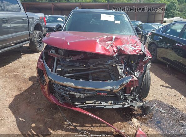 KL79MTSL1NB067199 2022 CHEVROLET TRAILBLAZER Maroon Вид спереду