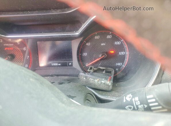 KL79MTSL1NB096685 2022 CHEVROLET TRAILBLAZER Maroon Սարքավորումների վահանակի տեսք