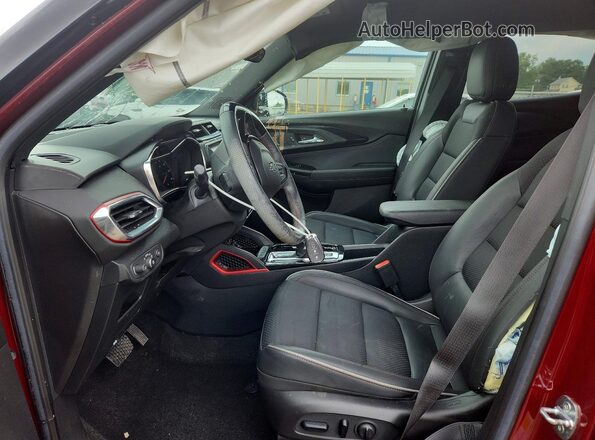KL79MTSL1NB102890 2022 CHEVROLET TRAILBLAZER Maroon წინა სალონის ხედი