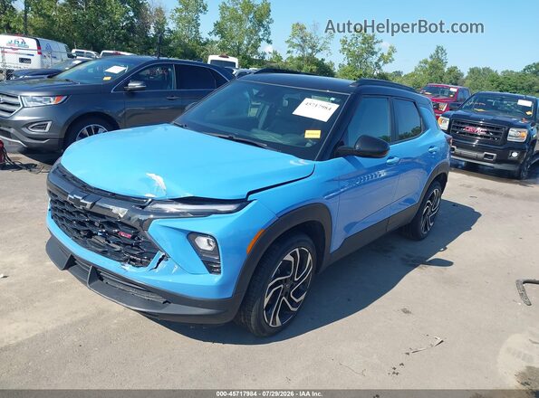KL79MTSL1RB105262 2024 CHEVROLET TRAILBLAZER Blue Передня ліва чверть