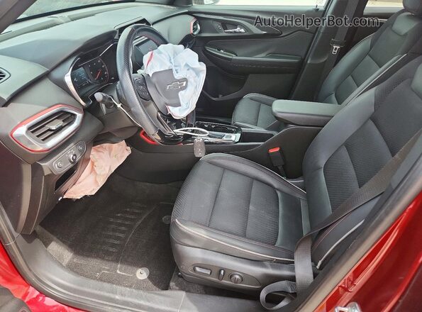 KL79MTSL2NB066210 2022 CHEVROLET TRAILBLAZER Burgundy წინა სალონის ხედი