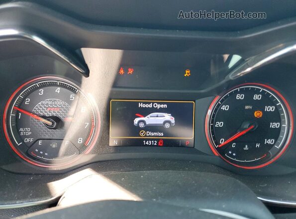 KL79MTSL2PB212916 2023 CHEVROLET TRAILBLAZER Синий Вид щитка приборов