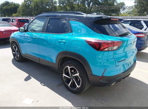 KL79MTSL3MB071561 2021 CHEVROLET TRAILBLAZER Teal Հետևի ձախ