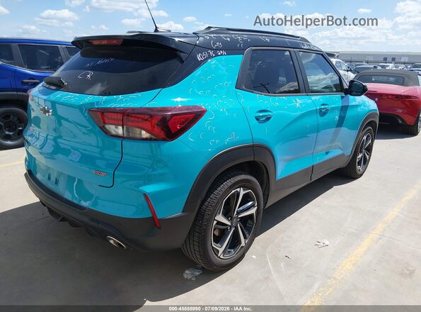 KL79MTSL3MB071561 2021 CHEVROLET TRAILBLAZER Teal Հետևի աջ