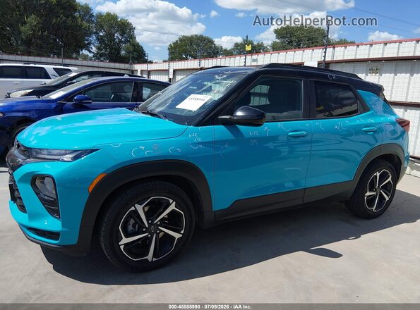KL79MTSL3MB071561 2021 CHEVROLET TRAILBLAZER Teal 