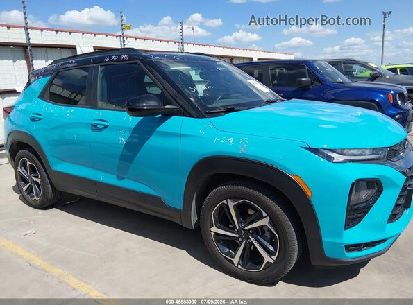 KL79MTSL3MB071561 2021 CHEVROLET TRAILBLAZER Teal 