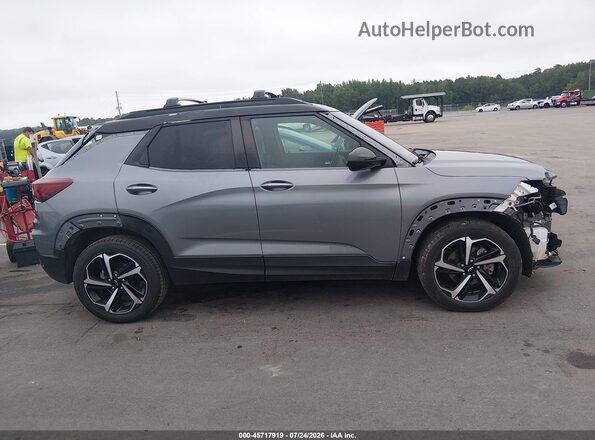 KL79MTSL3NB008915 2022 CHEVROLET TRAILBLAZER Gray Вид задньої частини салону