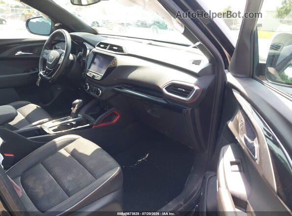 KL79MTSL3NB084599 2022 CHEVROLET TRAILBLAZER Black Front interior view