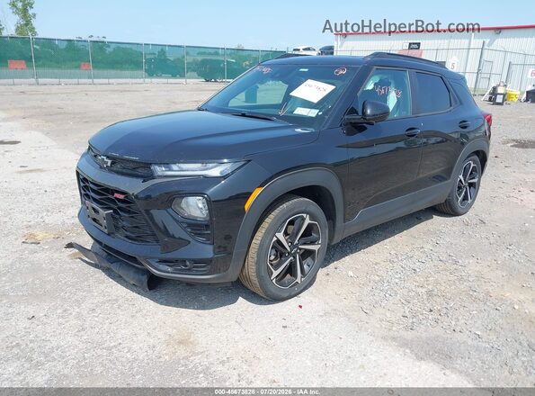 KL79MTSL3NB084599 2022 CHEVROLET TRAILBLAZER Black Front left