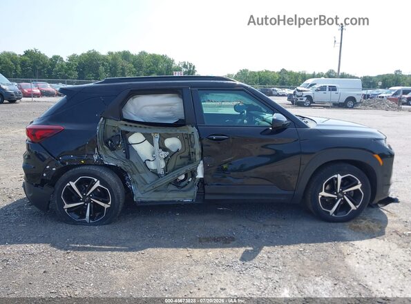 KL79MTSL3NB084599 2022 CHEVROLET TRAILBLAZER Black Rear interior view