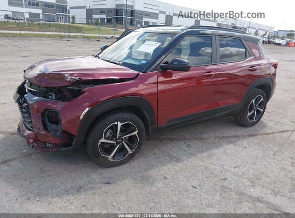 KL79MTSL3NB120470 2022 CHEVROLET TRAILBLAZER Red Przód lewy