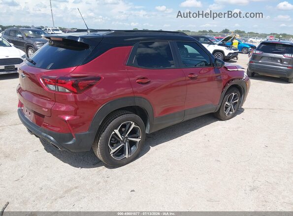 KL79MTSL3NB120470 2022 CHEVROLET TRAILBLAZER Red Tył prawy