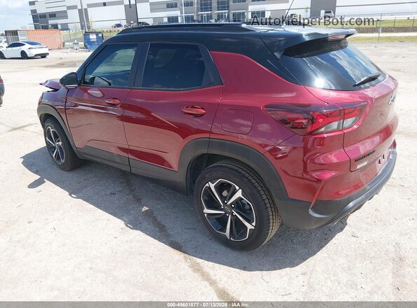 KL79MTSL3NB120470 2022 CHEVROLET TRAILBLAZER Red Tył lewy