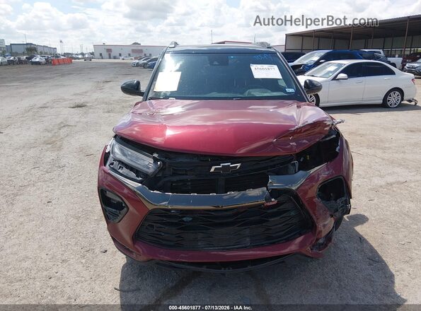 KL79MTSL3NB120470 2022 CHEVROLET TRAILBLAZER Red Widok zestawu wskaźników