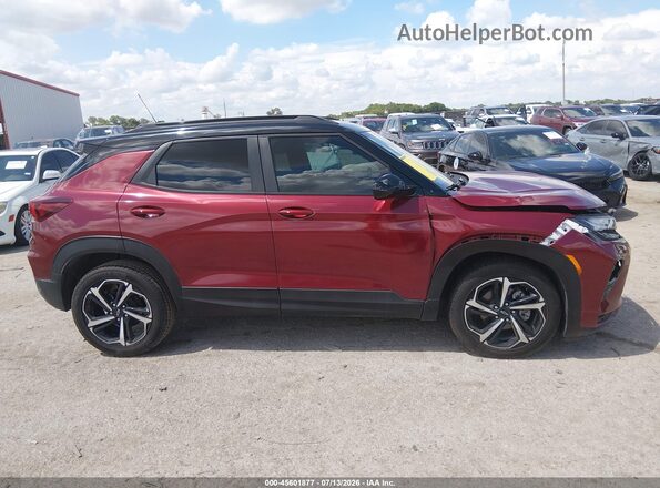 KL79MTSL3NB120470 2022 CHEVROLET TRAILBLAZER Red Widok wnętrza z tyłu
