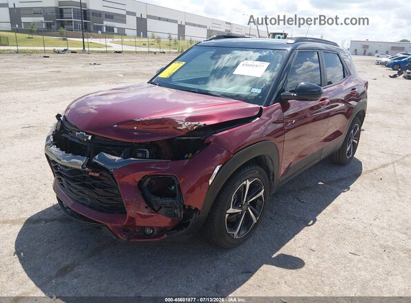 KL79MTSL3NB120470 2022 CHEVROLET TRAILBLAZER Red Widok z przodu