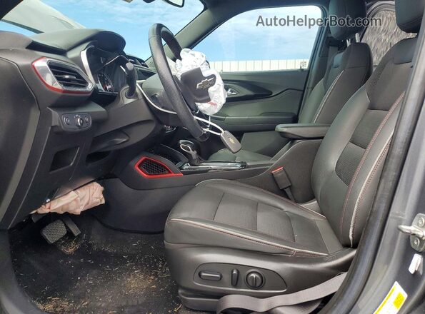 KL79MTSL4NB008759 2022 CHEVROLET TRAILBLAZER Charcoal წინა სალონის ხედი