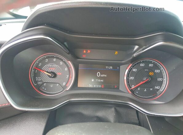 KL79MTSL4NB008759 2022 CHEVROLET TRAILBLAZER Charcoal ხელსაწყოთა პანელის ხედი