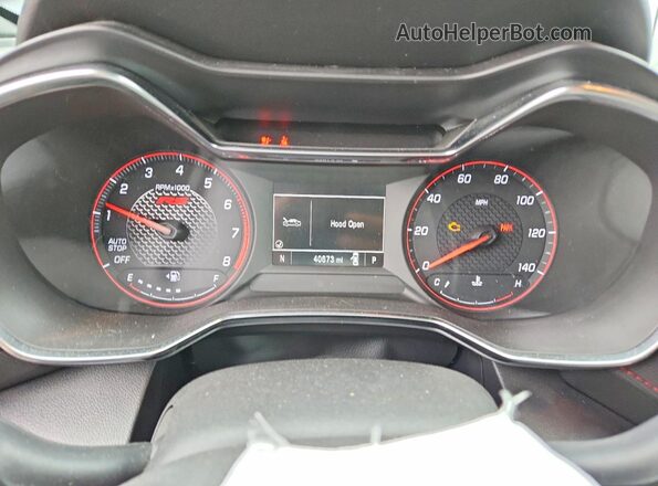 KL79MTSL4NB042099 2022 CHEVROLET TRAILBLAZER Black Instrument cluster view