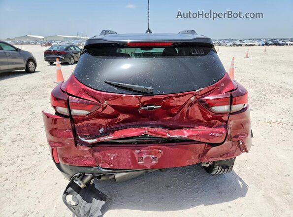 KL79MTSL5PB092500 2023 CHEVROLET TRAILBLAZER Red Rear view