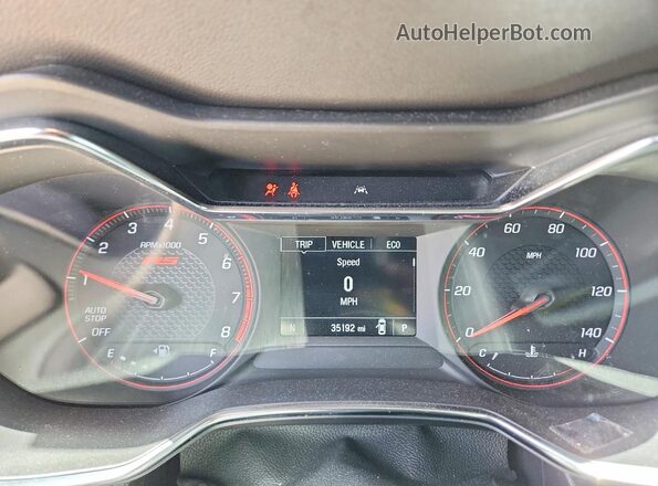 KL79MTSL5PB092500 2023 CHEVROLET TRAILBLAZER Red Instrument cluster view