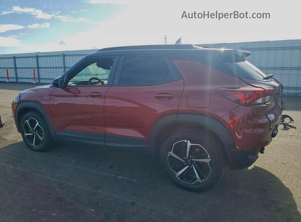 KL79MTSL6NB053346 2022 CHEVROLET TRAILBLAZER Бордовый Задняя левая четверть
