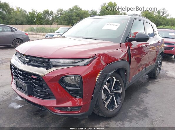 KL79MTSL7PB088108 2023 CHEVROLET TRAILBLAZER Красный Передняя левая четверть
