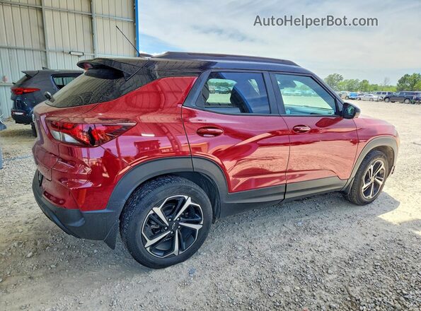KL79MTSL8MB123086 2021 CHEVROLET TRAILBLAZER Красный Задняя правая четверть
