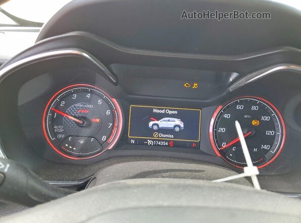 KL79MTSL9MB052500 2021 CHEVROLET TRAILBLAZER Gray ხელსაწყოთა პანელის ხედი
