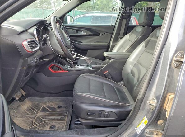 KL79MTSL9MB052500 2021 CHEVROLET TRAILBLAZER Gray წინა სალონის ხედი