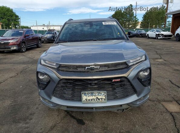 KL79MTSL9MB052500 2021 CHEVROLET TRAILBLAZER Gray წინა ხედი