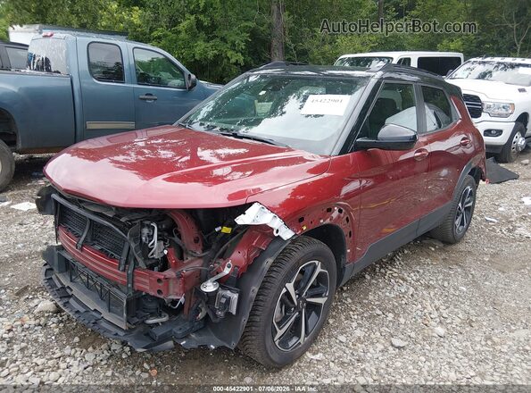 KL79MTSL9NB115550 2022 CHEVROLET TRAILBLAZER Red Դիմացի տեսք