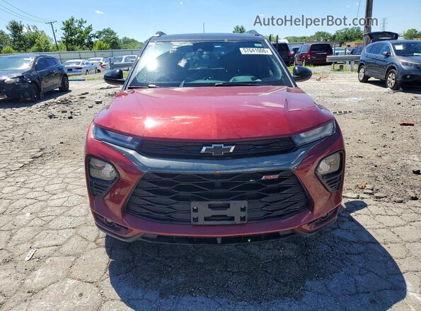 KL79MTSL9PB196052 2023 CHEVROLET TRAILBLAZER Red Widok z przodu