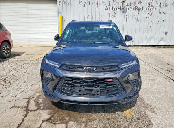 KL79MTSLXNB068111 2022 CHEVROLET TRAILBLAZER Black Widok z przodu