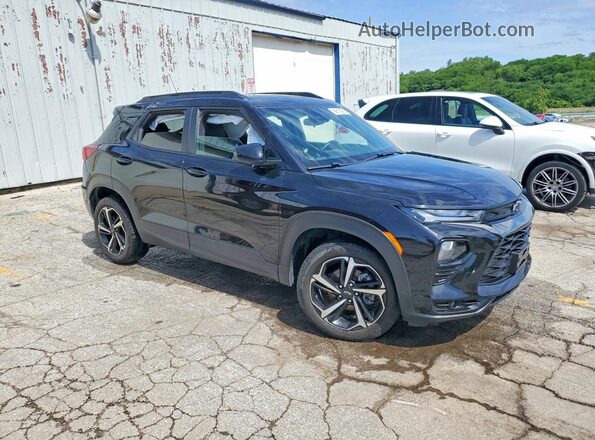 KL79MTSLXNB068111 2022 CHEVROLET TRAILBLAZER Black Przód prawy