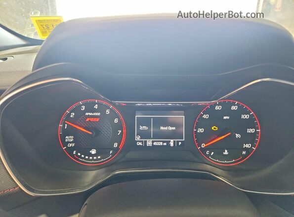 KL79MUSL0MB135237 2021 CHEVROLET TRAILBLAZER Black Вид щитка приладів
