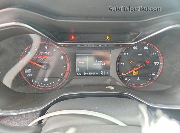 KL79MUSL0MB137747 2021 CHEVROLET TRAILBLAZER Black Vista del cuadro de instrumentos