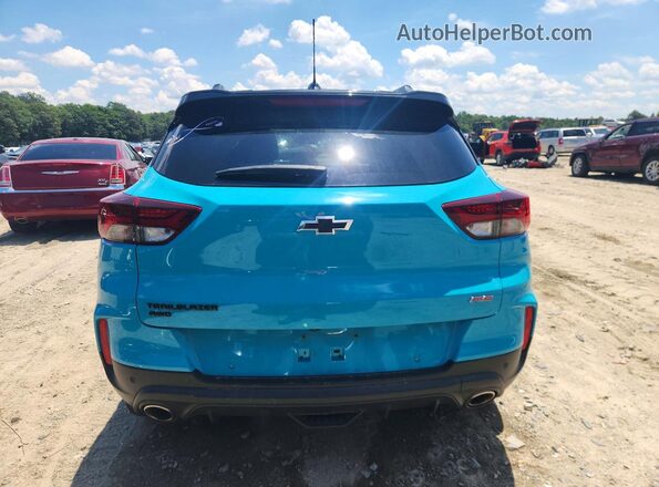 KL79MUSL3NB078470 2022 CHEVROLET TRAILBLAZER Turquoise Հետևի տեսք