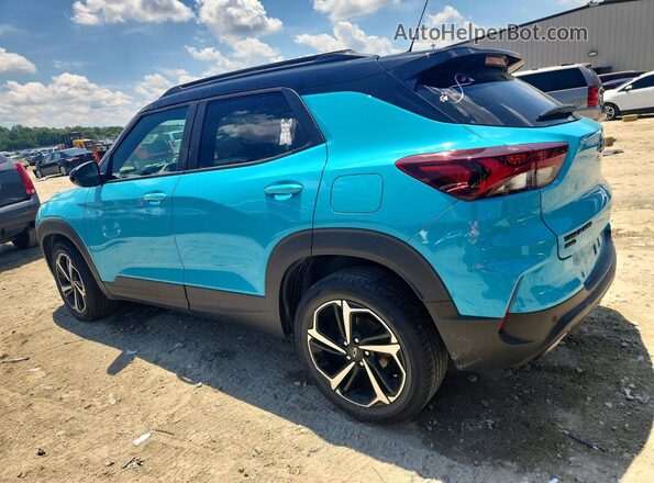 KL79MUSL3NB078470 2022 CHEVROLET TRAILBLAZER Turquoise Հետևի ձախ