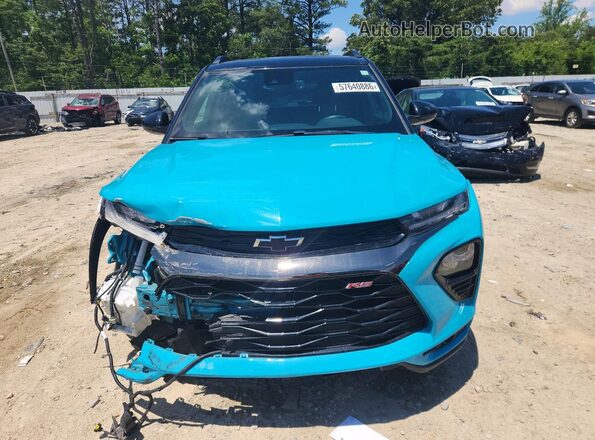 KL79MUSL3NB078470 2022 CHEVROLET TRAILBLAZER Turquoise Դիմացի տեսք