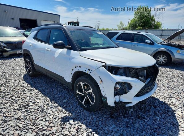 KL79MUSL3NB106106 2022 CHEVROLET TRAILBLAZER Белый Передняя правая четверть
