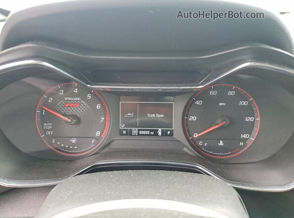 KL79MUSL4PB131826 2023 CHEVROLET TRAILBLAZER Белый Вид щитка приборов