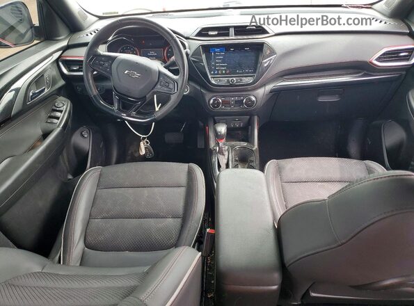 KL79MUSL6NB016397 2022 CHEVROLET TRAILBLAZER White Widok deski rozdzielczej