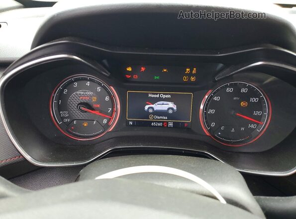 KL79MUSL6NB016397 2022 CHEVROLET TRAILBLAZER White Widok zestawu wskaźników