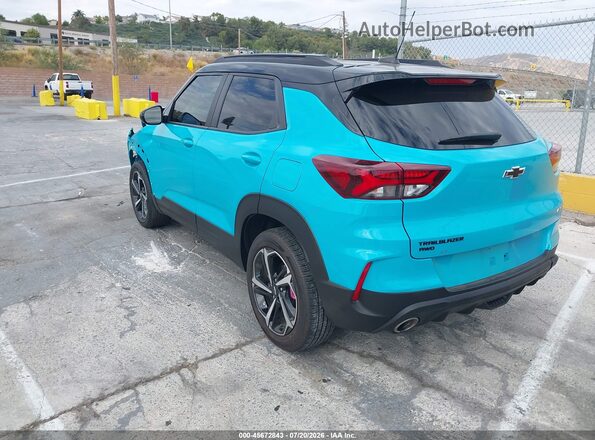 KL79MUSL6NB076261 2022 CHEVROLET TRAILBLAZER Turquoise Tył lewy