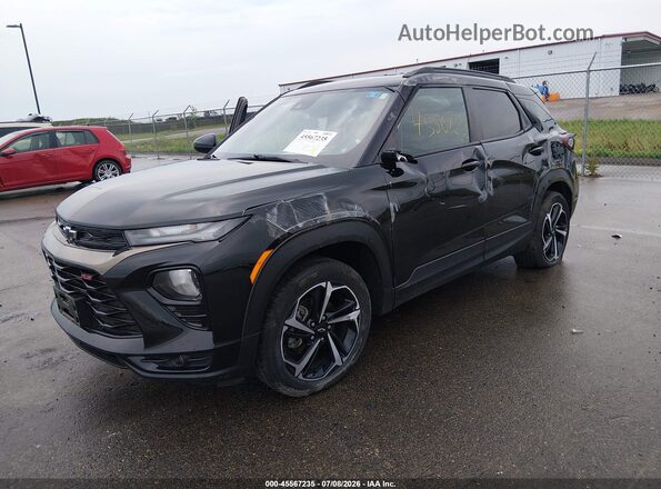 KL79MUSL7NB031118 2022 CHEVROLET TRAILBLAZER Black Передня ліва чверть